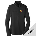 LST357 - EMB - B102E001 - Ladies 1/4 Zip Pullover